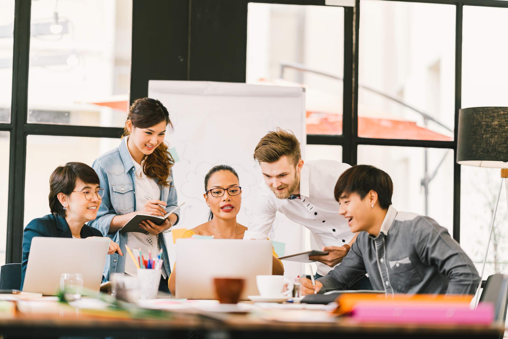 Create a collaborative team in the workplace